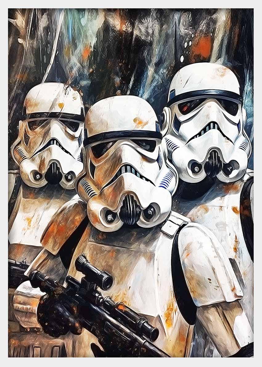 P208 Stormtrooper Canvas Art Prints, Posters, and Wall Art Fantasy & Sci-Fi Collection