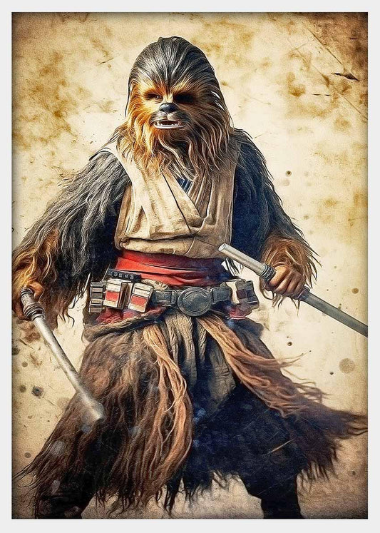 P251 Chewbacca Canvas Art Prints, Posters, and Wall Art Fantasy & Sci-Fi Collection