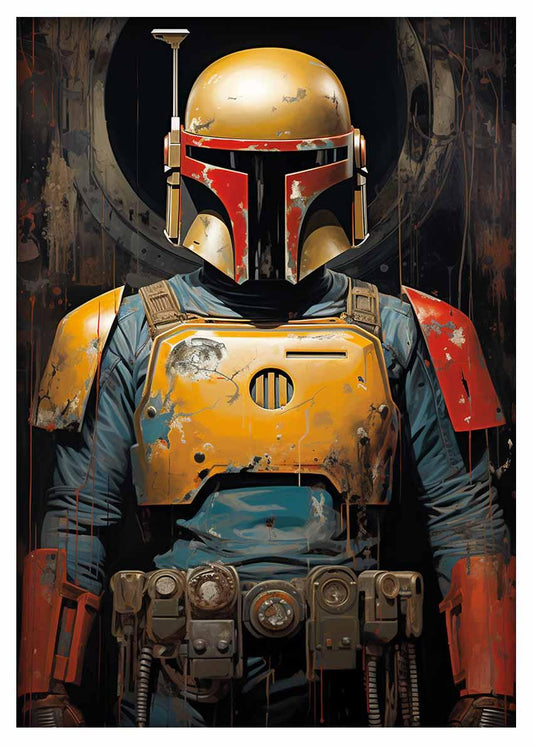 P303 Mandalorian Canvas Art Prints, Posters, and Wall Art Fantasy & Sci-Fi Collection