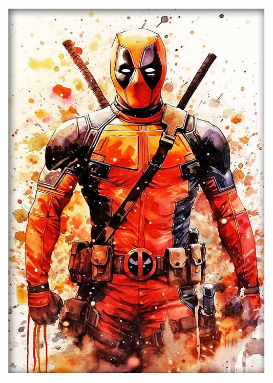 P312 Deadpool Canvas Art Prints, Posters, and Wall Art Superhero Collection