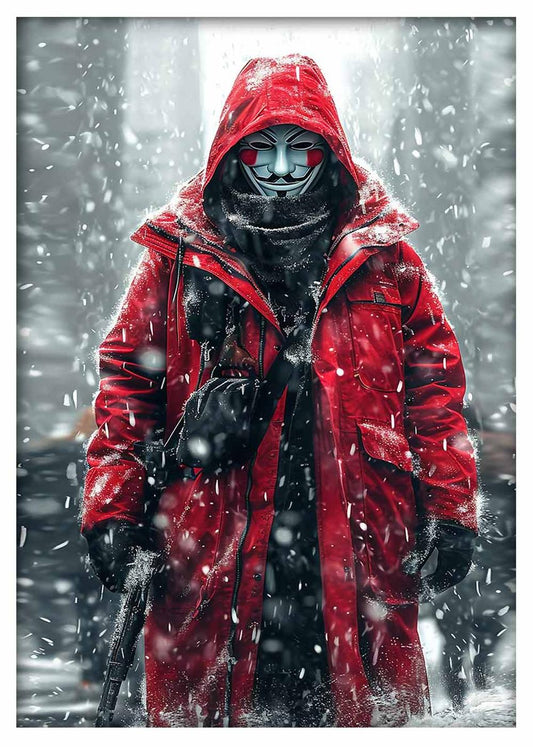 P325 – Vendetta Canvas Art Prints, Posters, and Wall Art – Superhero Collection