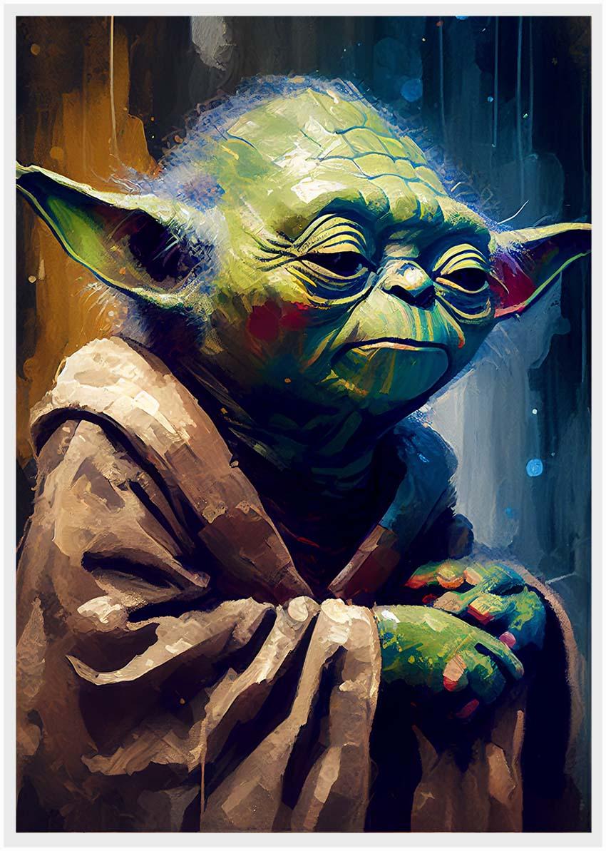 P33 YODA Canvas Art Prints, Posters, and Wall Art Fantasy & Sci-Fi Collection
