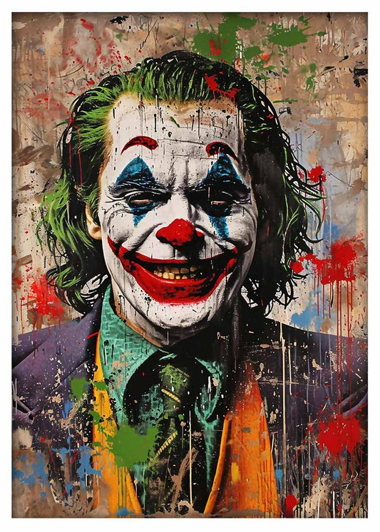 P332 – Joker Canvas Art Prints, Posters, and Wall Art – Superhero Collection