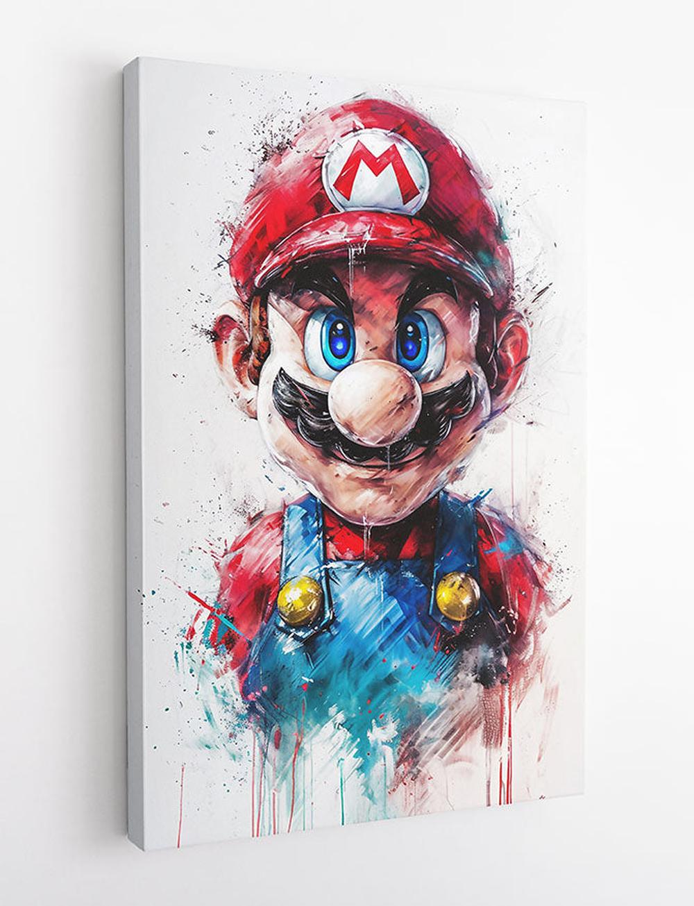 P334 – Super Mario Canvas Art Prints, Posters, and Wall Art – Superhero Collection