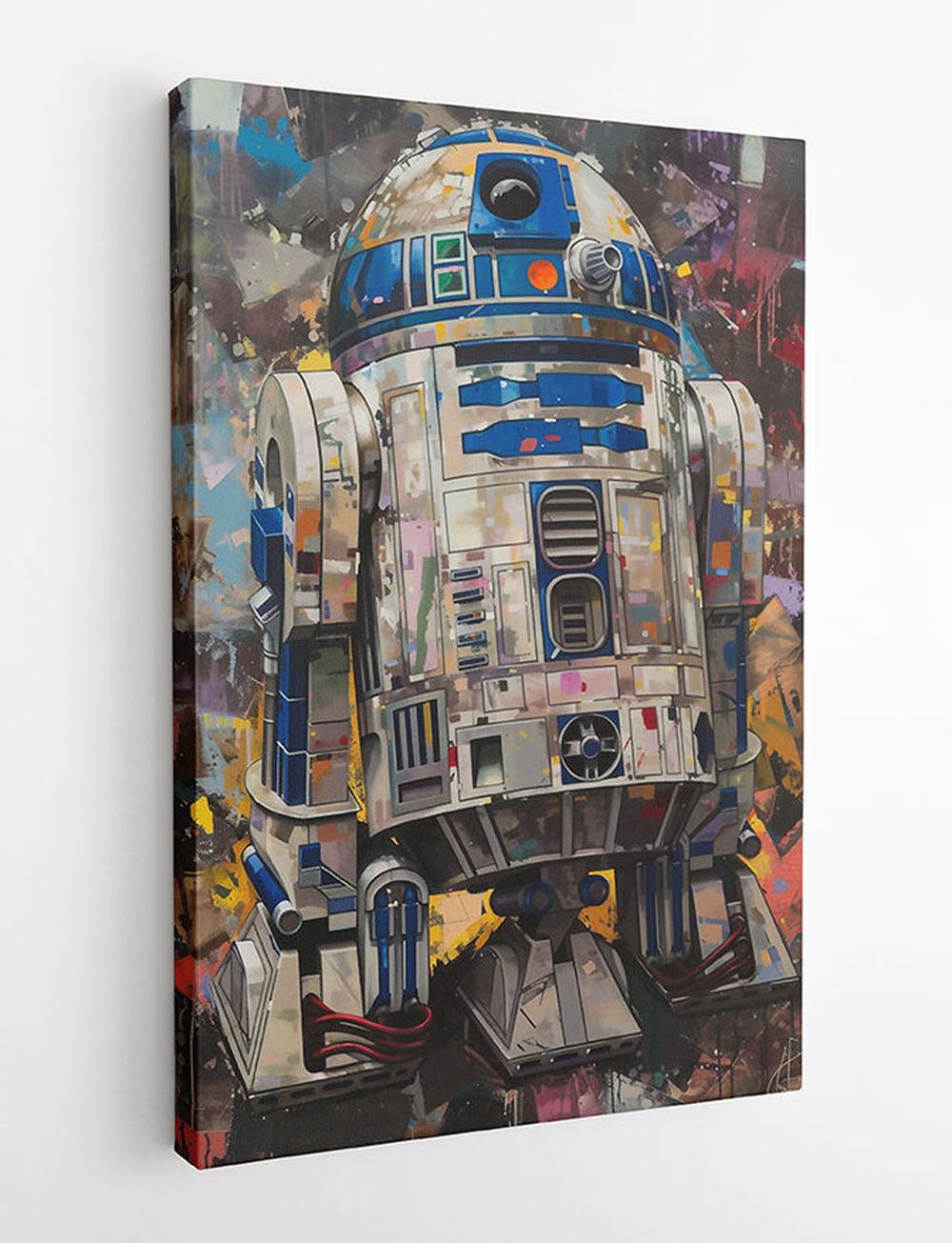 P337 – R2-D2 Canvas Art Prints, Posters, and Wall Art – Fantasy & Sci-Fi Collection