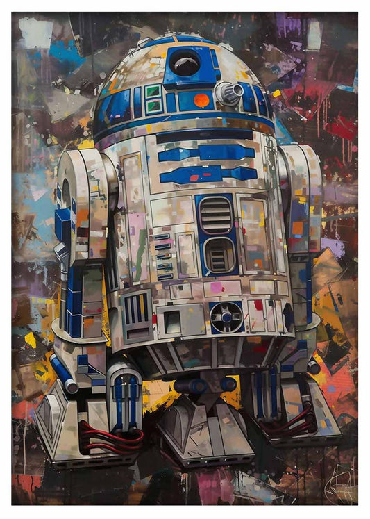 P337 – R2-D2 Canvas Art Prints, Posters, and Wall Art – Fantasy & Sci-Fi Collection