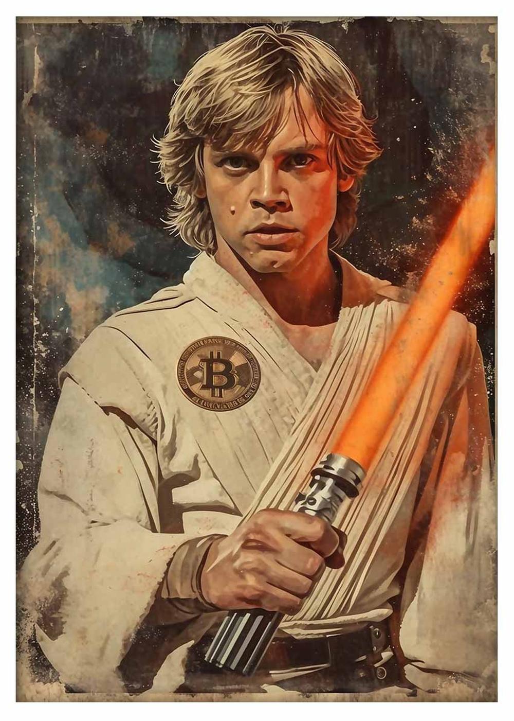 P338 – Luke Skywalker Canvas Art Prints, Posters, and Wall Art – Fantasy & Sci-Fi Collection