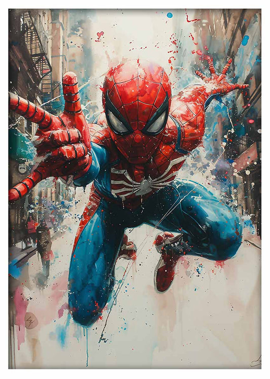 P350 – Spider Man Canvas Art Prints, Posters, and Wall Art – Superhero Collection