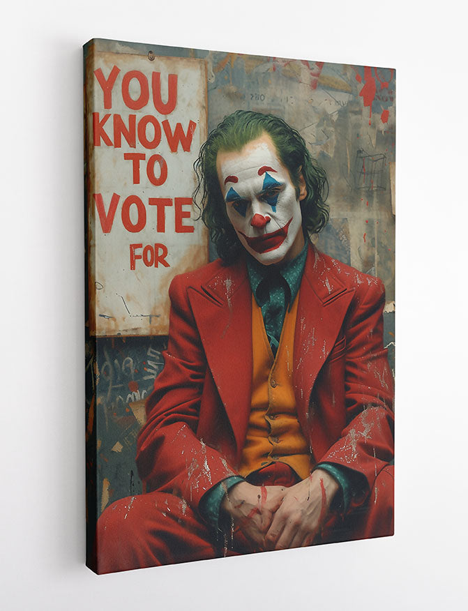 P355 – Joker Canvas Art Prints, Posters, and Wall Art – Superhero Collection