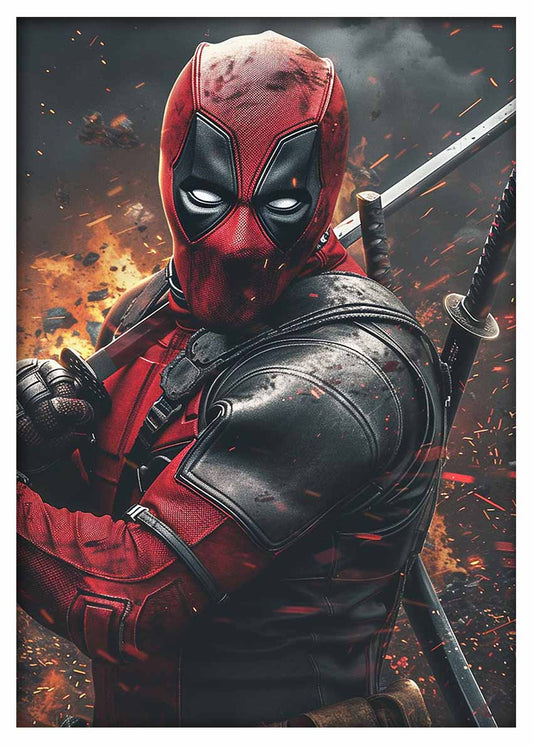 P366 – Deadpool Canvas Art Prints, Posters, and Wall Art – Superhero Collection