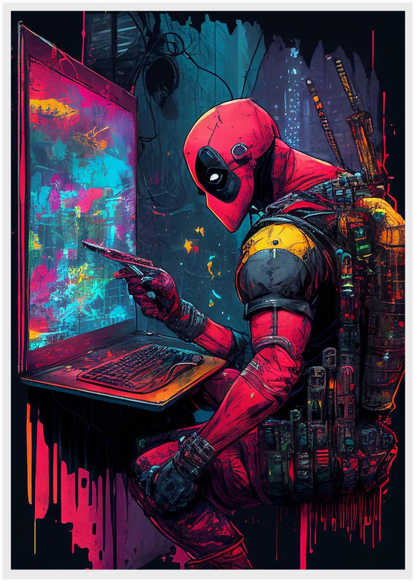P37 Deadpool Canvas Art Prints, Posters, and Wall Art Superhero Collection