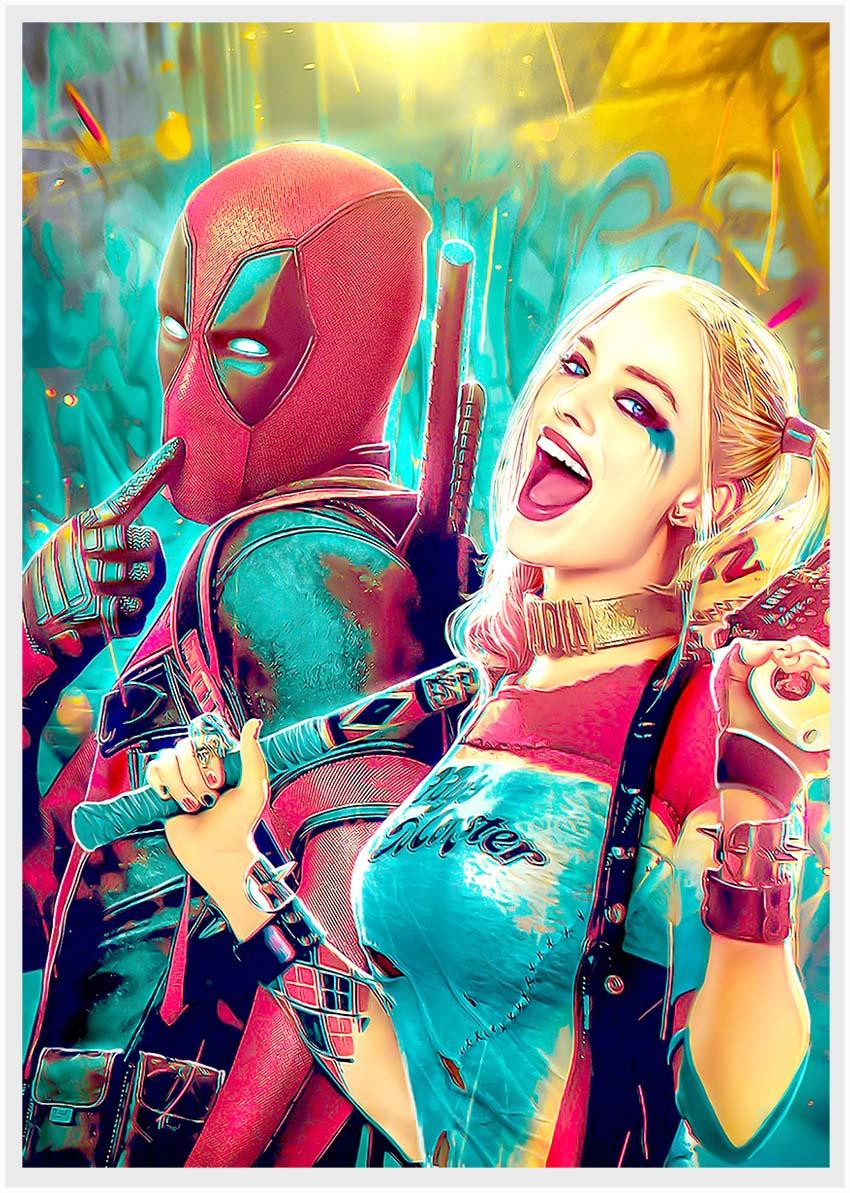 P46 Deadpool Canvas Art Prints, Posters, and Wall Art Superhero Collection