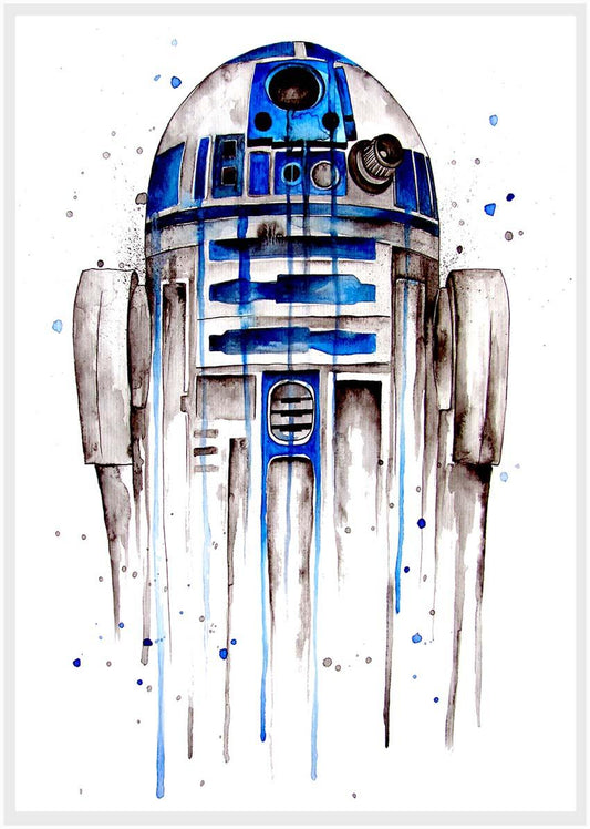 P58 R2-D2 Canvas Art Prints, Posters, and Wall Art Fantasy & Sci-Fi Collection