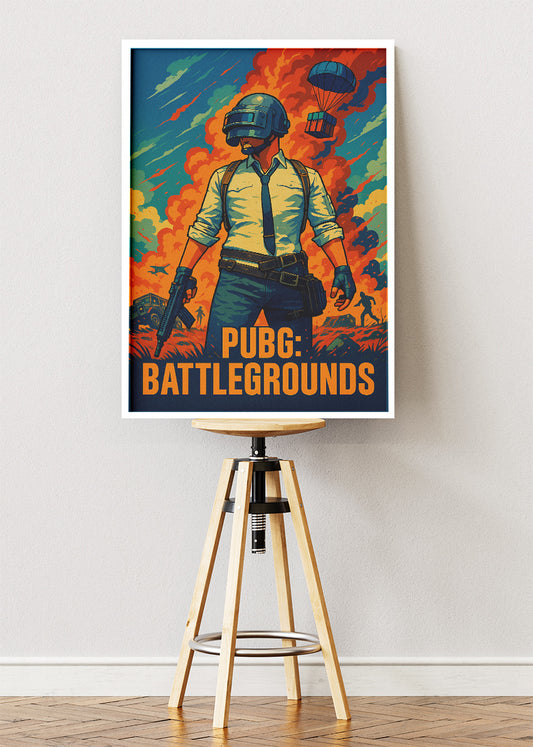 PUBG Battlegrounds Wall Art | Iconic Battle Royale Gaming Poster & Canvas