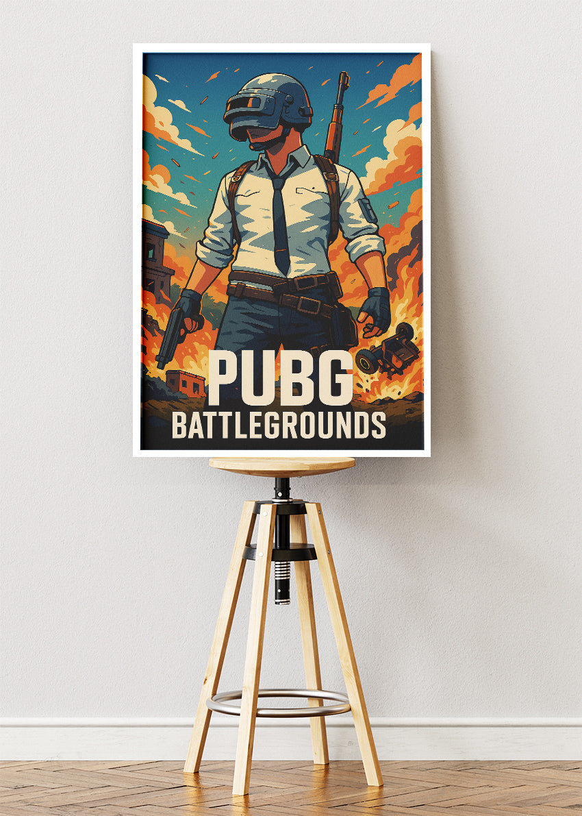 PUBG Battlegrounds Wall Art | Iconic Battle Royale Gaming Poster & Canvas