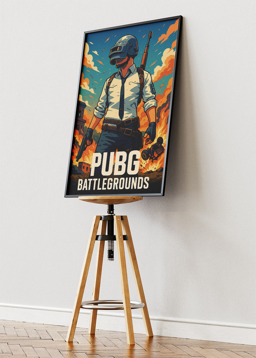 PUBG Battlegrounds Wall Art | Iconic Battle Royale Gaming Poster & Canvas