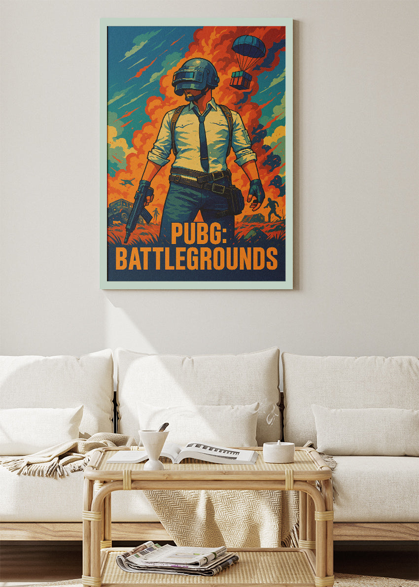PUBG Battlegrounds Wall Art | Iconic Battle Royale Gaming Poster & Canvas