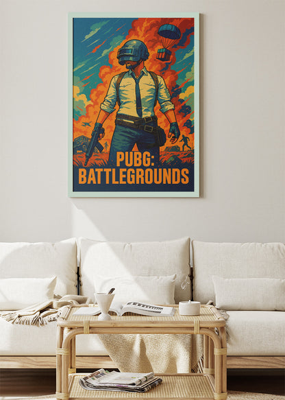 PUBG Battlegrounds Wall Art | Iconic Battle Royale Gaming Poster & Canvas