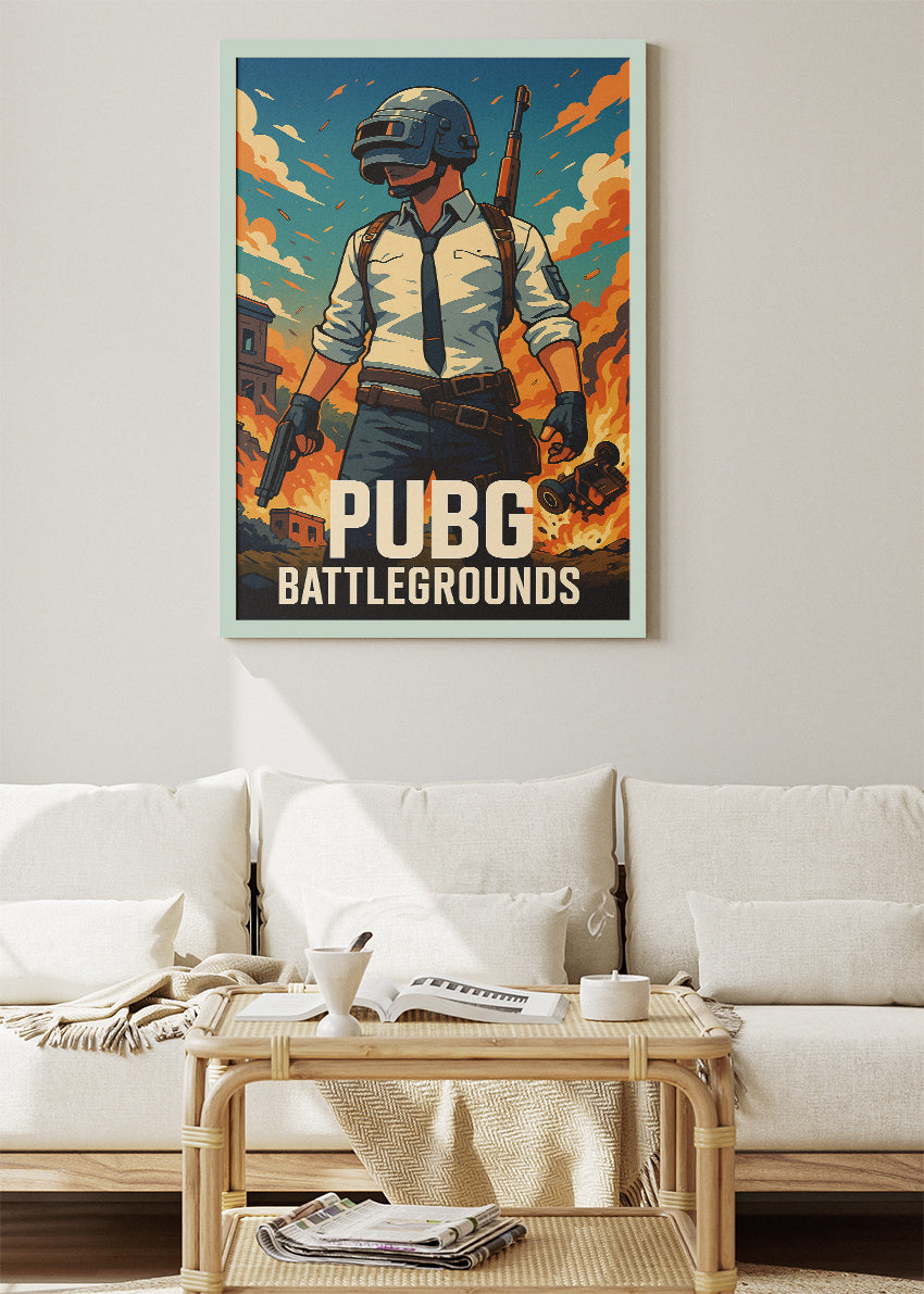 PUBG Battlegrounds Wall Art | Iconic Battle Royale Gaming Poster & Canvas