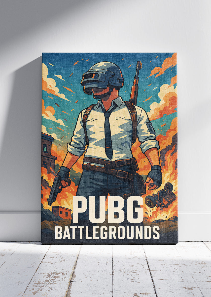 PUBG Battlegrounds Wall Art | Iconic Battle Royale Gaming Poster & Canvas