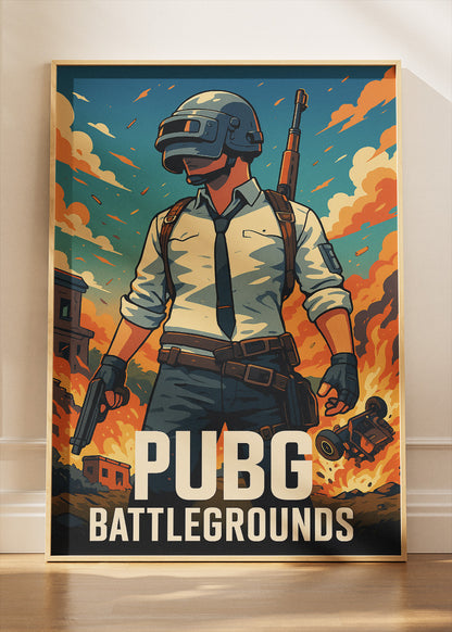 PUBG Battlegrounds Wall Art | Iconic Battle Royale Gaming Poster & Canvas