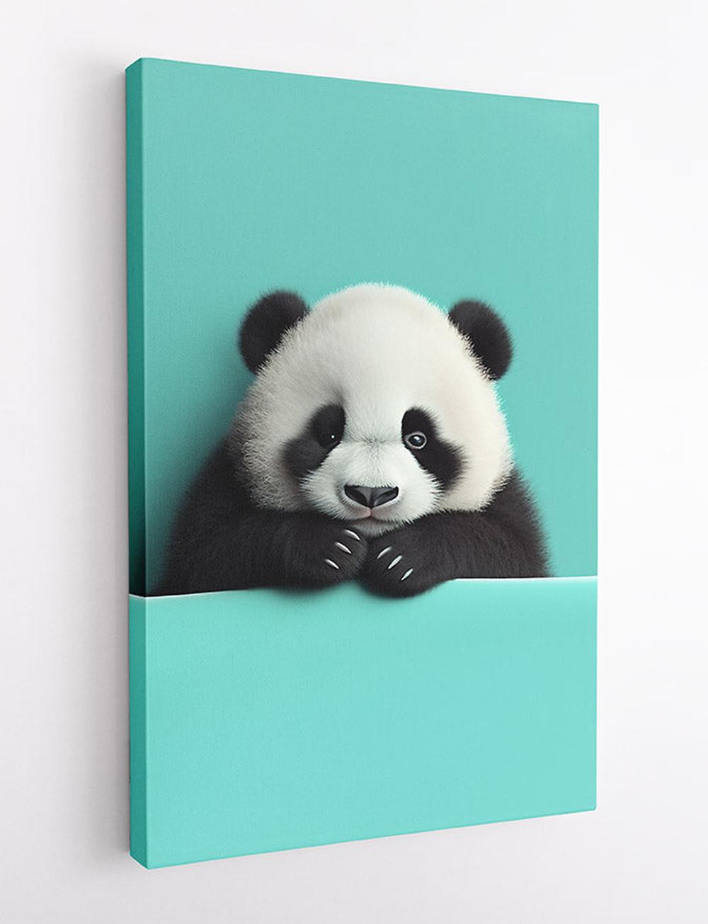 Panda Canvas & Poster Wall Art T657 Wildlife Series