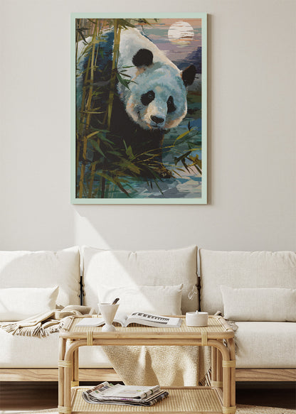 Peaceful Panda Bamboo Forest Canvas & Poster Print – AI PRINT LAB
