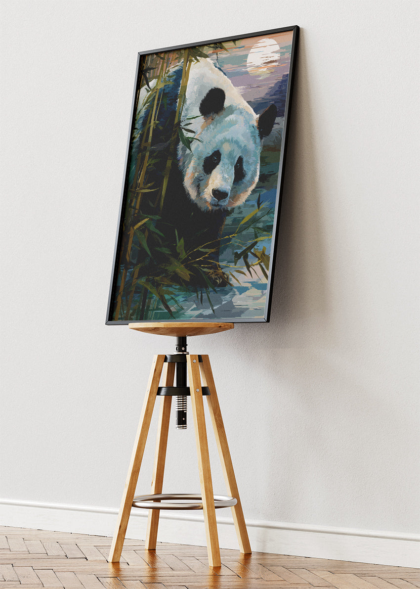 Peaceful Panda Bamboo Forest Canvas & Poster Print – AI PRINT LAB