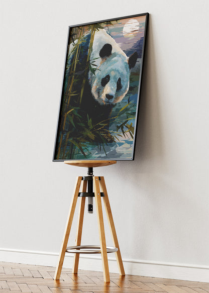Peaceful Panda Bamboo Forest Canvas & Poster Print – AI PRINT LAB
