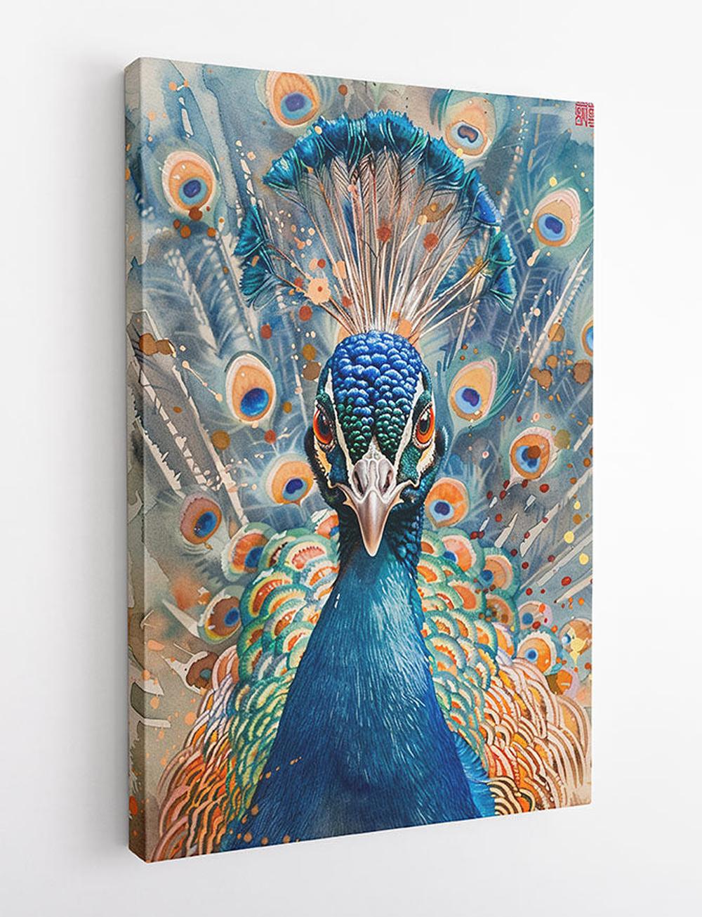Peacock – Canvas & Poster Wall Art – T986 Wildlife Series