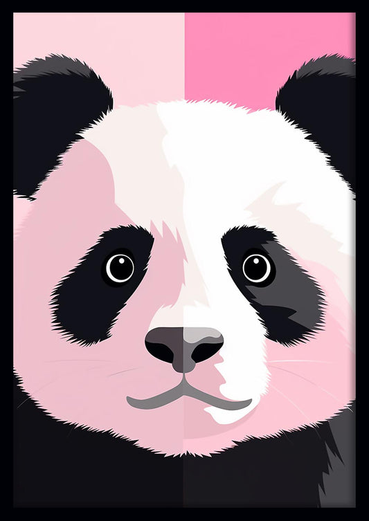 Pink Pop Art Panda Canvas Print & Poster – T565 – AiPrintLab