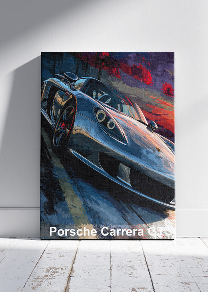 Porsche Carrera GT Performance Canvas Print & Poster – Iconic Supercar Wall Art – AI PRINT LAB