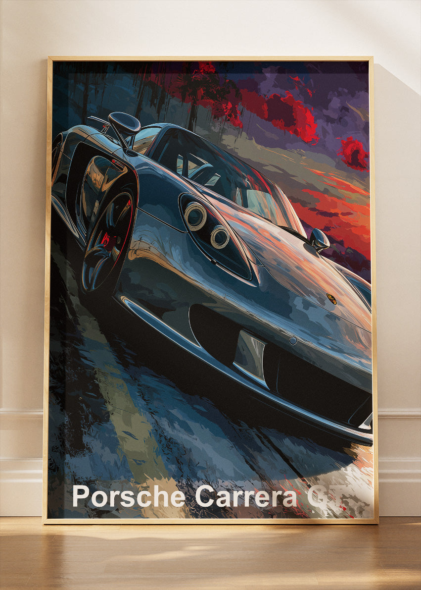 Porsche Carrera GT Performance Canvas Print & Poster – Iconic Supercar Wall Art – AI PRINT LAB