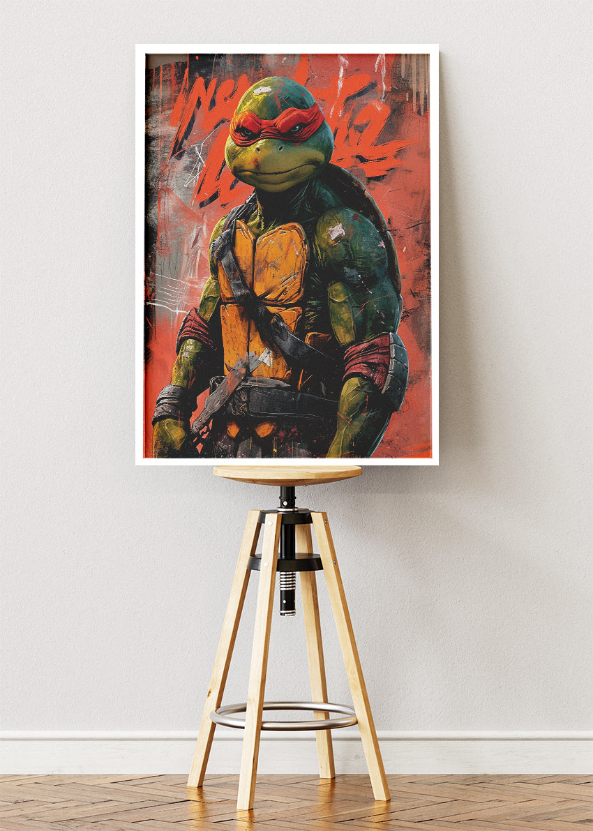 Raphael – Teenage Mutant Ninja Turtles Canvas & Poster Print – AI PRINT LAB