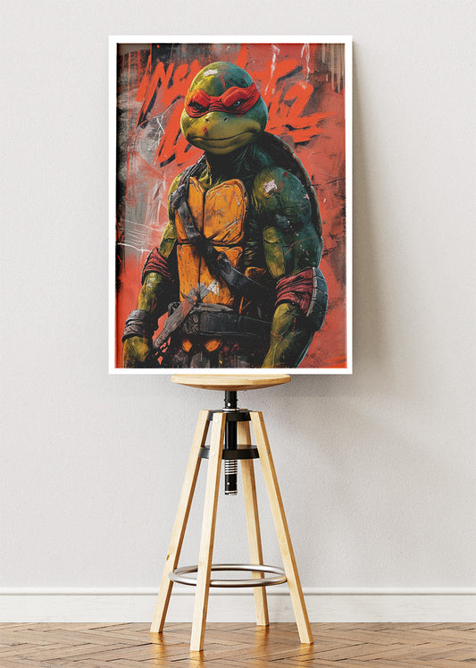 Raphael – Teenage Mutant Ninja Turtles Canvas & Poster Print – AI PRINT LAB
