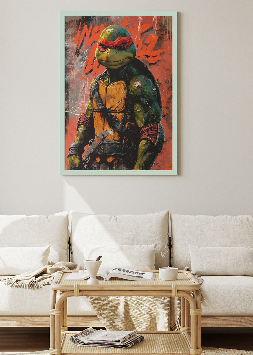 Raphael – Teenage Mutant Ninja Turtles Canvas & Poster Print – AI PRINT LAB
