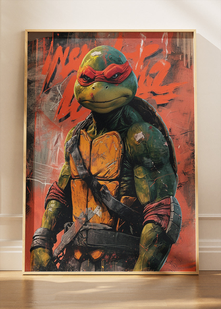 Raphael – Teenage Mutant Ninja Turtles Canvas & Poster Print – AI PRINT LAB