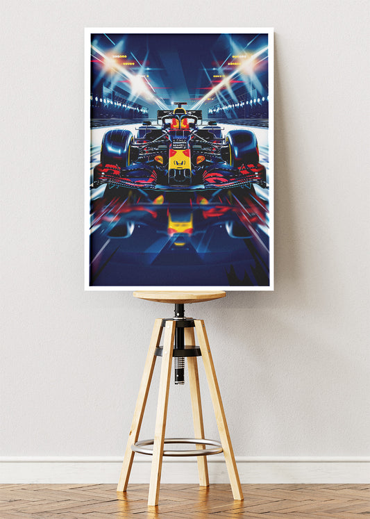 Red Bull Style Formula 1 Racing Poster Canvas & Print – AI PRINT LAB
