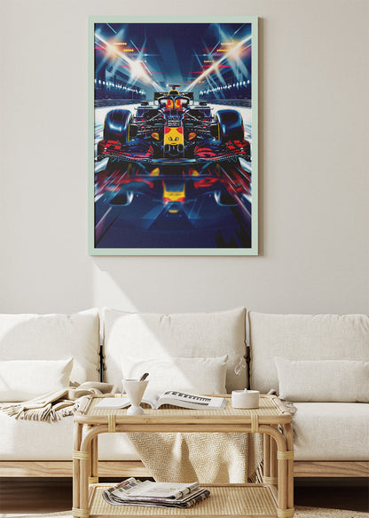 Red Bull Style Formula 1 Racing Poster Canvas & Print – AI PRINT LAB