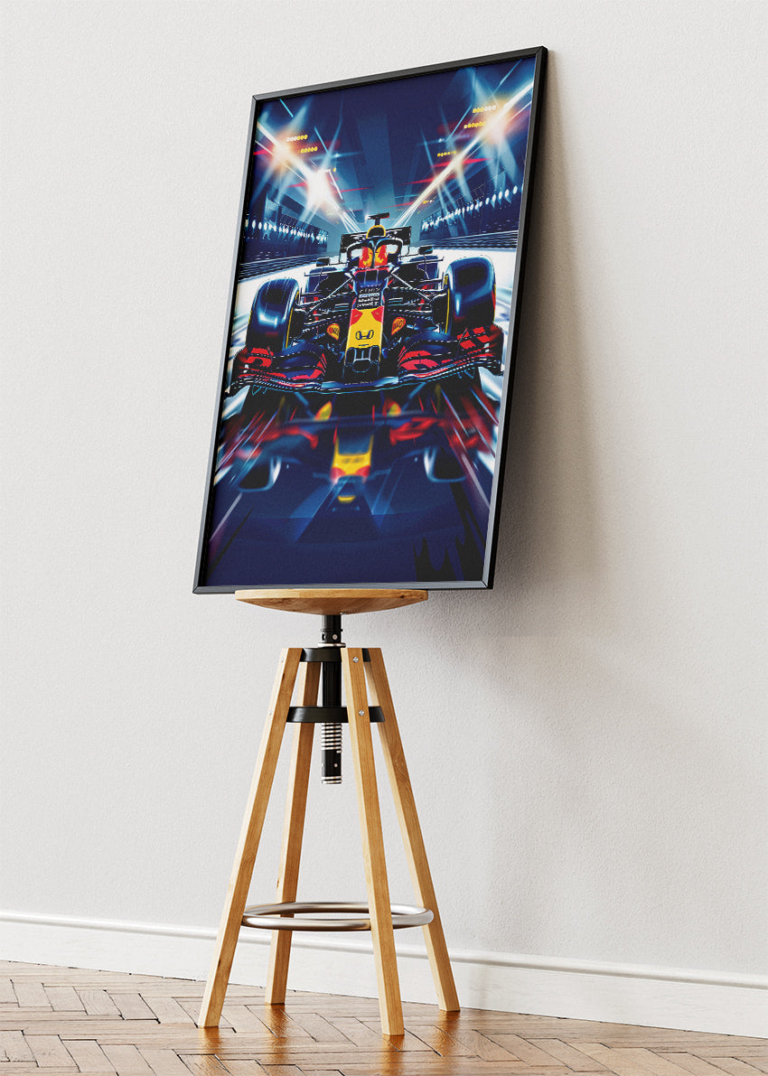 Red Bull Style Formula 1 Racing Poster Canvas & Print – AI PRINT LAB