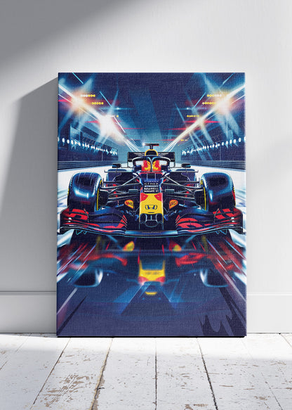 Red Bull Style Formula 1 Racing Poster Canvas & Print – AI PRINT LAB