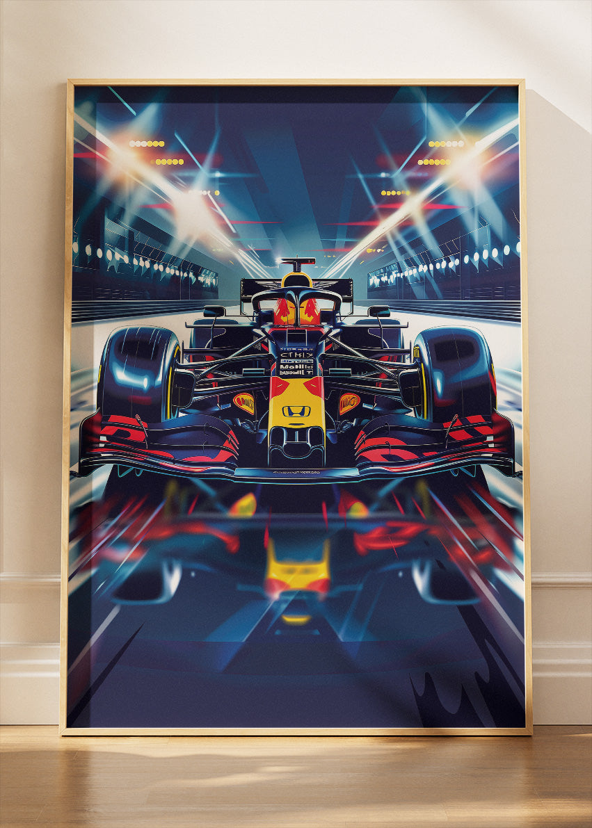 Red Bull Style Formula 1 Racing Poster Canvas & Print – AI PRINT LAB