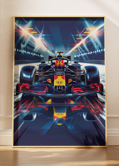 Red Bull Style Formula 1 Racing Poster Canvas & Print – AI PRINT LAB