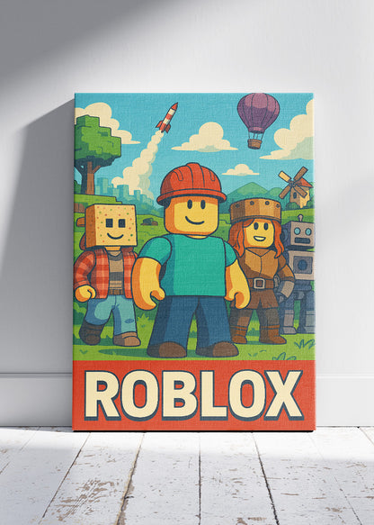 Roblox Inspired Gaming Wall Art Poster & Canvas