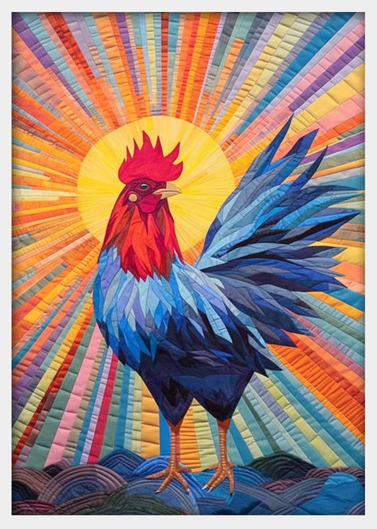 Rooster Canvas & Poster Wall Art T358 Wildlife Series