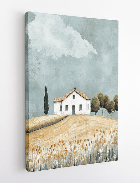 Rustic Countryside Cottage Wall Art – Canvas and Poster Print – T1409 –