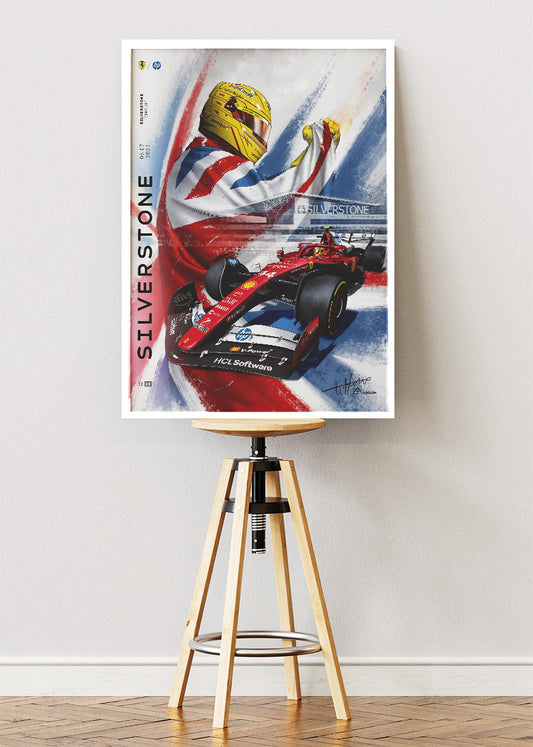 Silverstone Grand Prix Formula 1 Ferrari Poster Canvas & Print – AI PRINT LAB