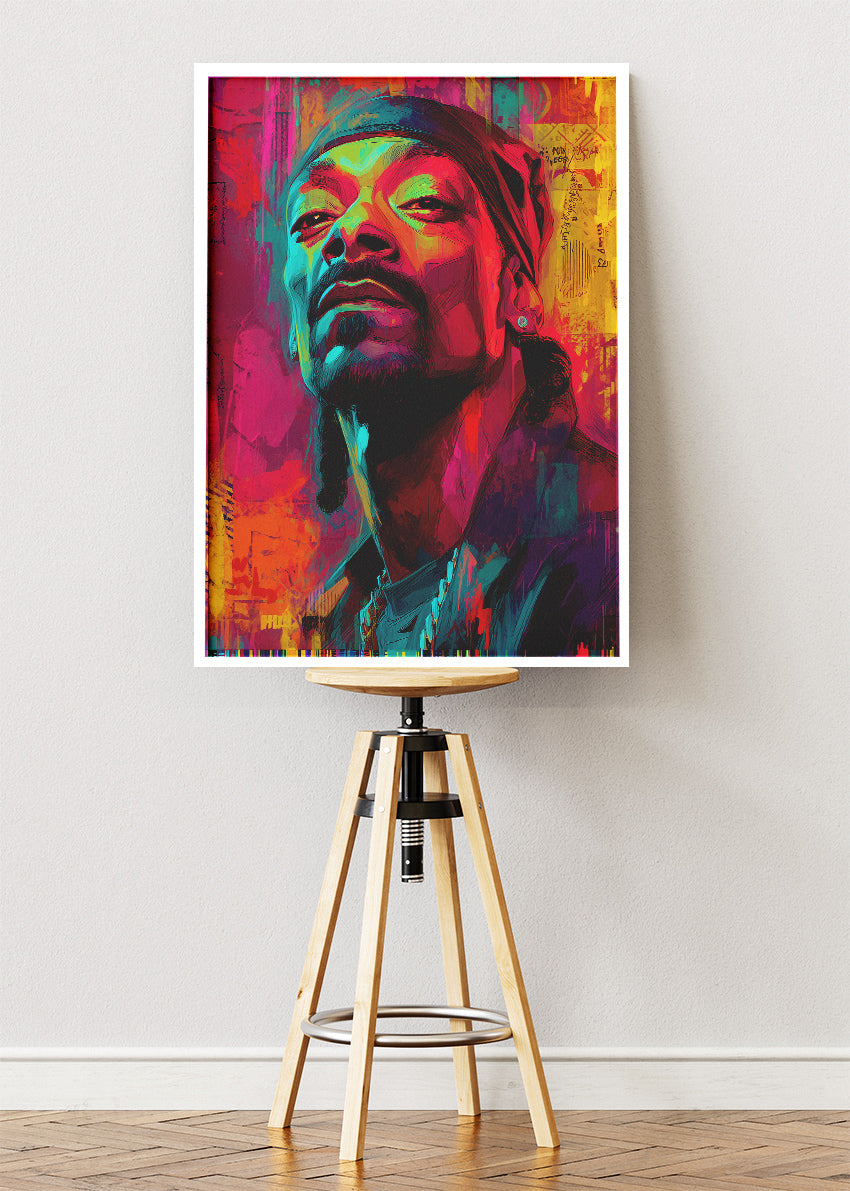 Snoop Dogg Urban Pop Art Portrait Wall Art Poster & Canvas