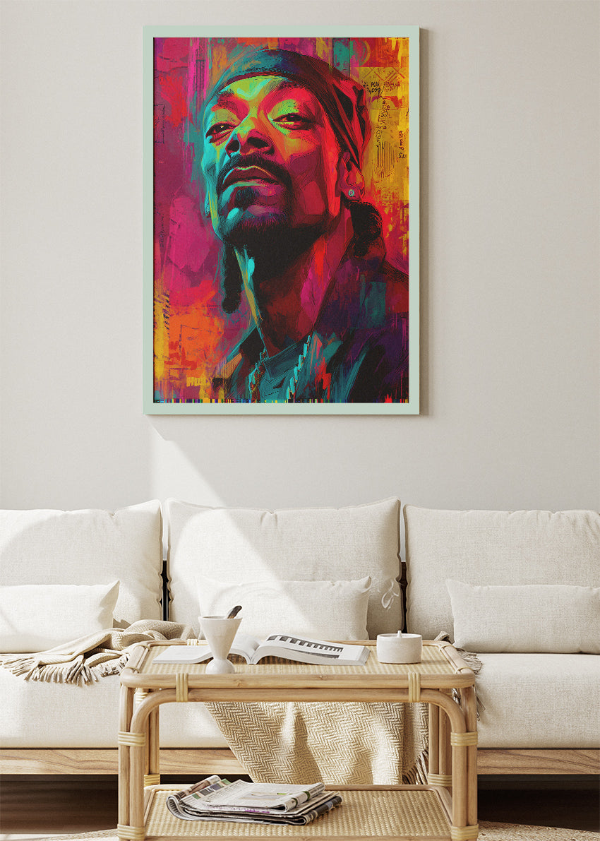 Snoop Dogg Urban Pop Art Portrait Wall Art Poster & Canvas