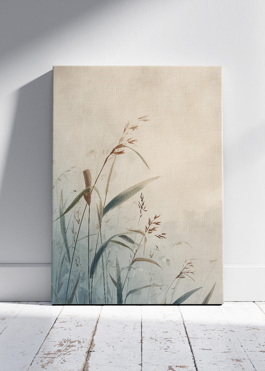Soft Meadow Grass Botanical Canvas & Poster Print – AI PRINT LAB
